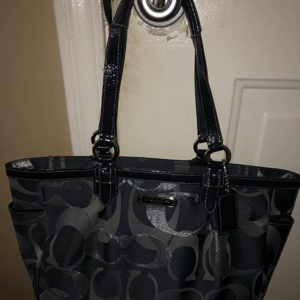 COACH OPTIC METALLIC SIGNATURE COLLECTION BAG - Picture 3 of 5